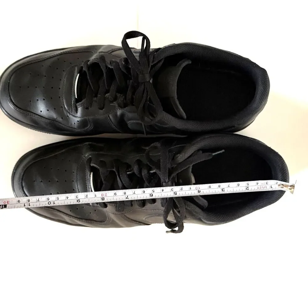 Nike Air Force 1 '07 Triple Black CW2288-001 Men's Size 15 Black- OBA!